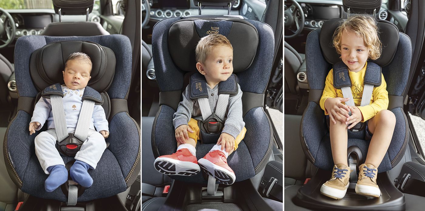 ¿Cómo llevar tres sillas infantiles en el coche?