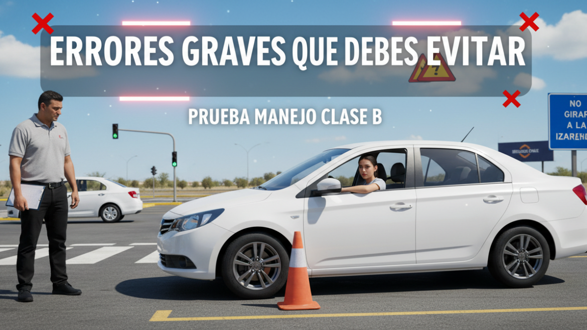 Errores Graves que Debes Evitar en la Prueba de Manejo Clase B